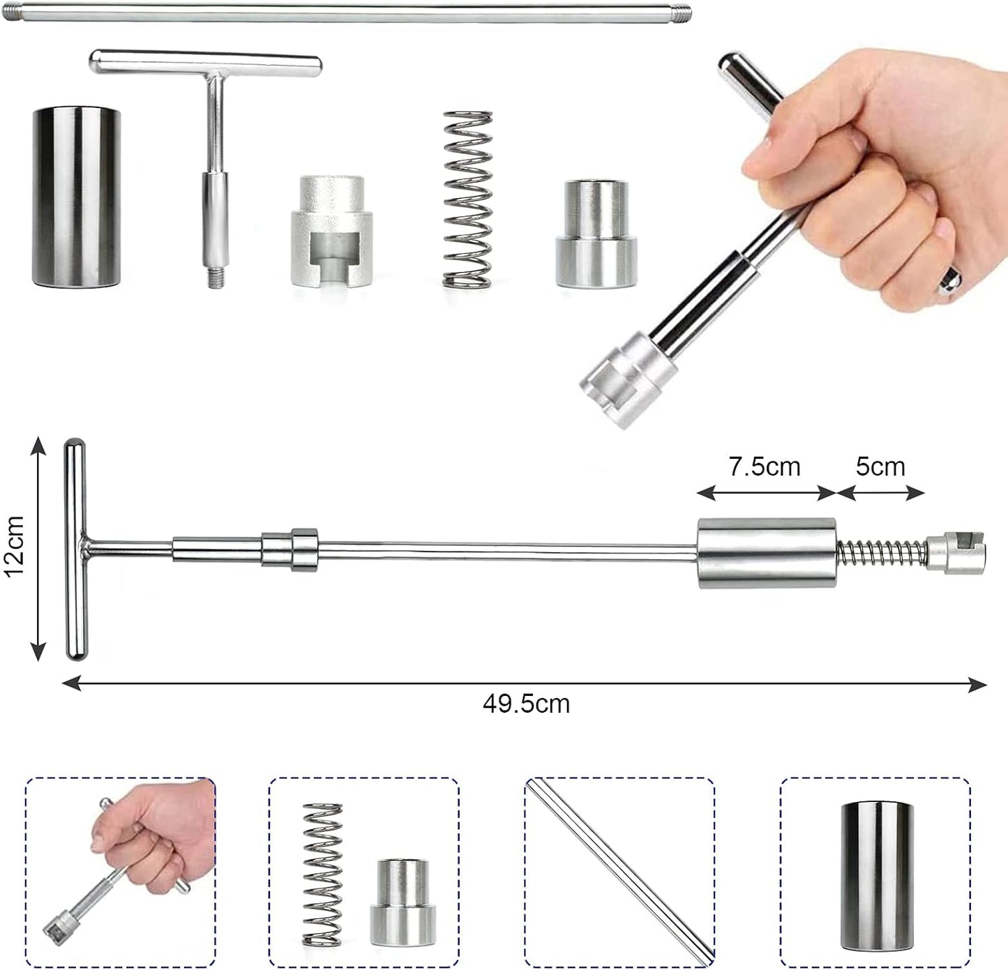 Tosucs Dellen Reparatur Ausbeulwerkzeug Lackfreies Dent Puller Set, Dellen Reparaturset, Auto Paintless Dent Removal Kit für Fahrzeug Dellen Entfernen