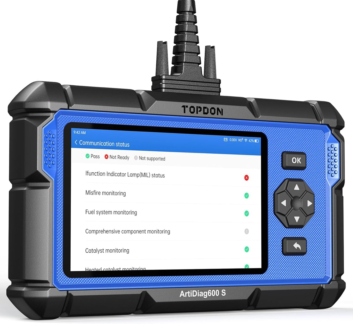 TOPDON Upgraded AD600S OBD2 Scanner, Diagnostic Tool, ABS SRS Transmission Engine Code Reader, 9 Reset Services Scan Tool, Oil/Brake/BMS/SAS/DPF/TPMS/ETS Reset, Injector Coding, Lifetime Free Update